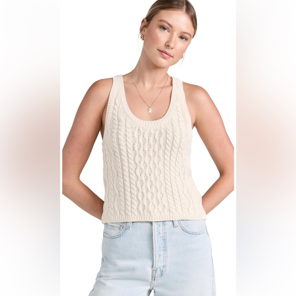 NWT Free People Women’s High Tide Cable Tank